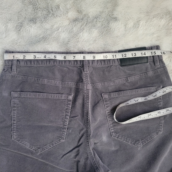 Altered Hemmed Michael Michael Kors Men's Size 32 Grey Corduroy Tailored Fit - Picture 8 of 13